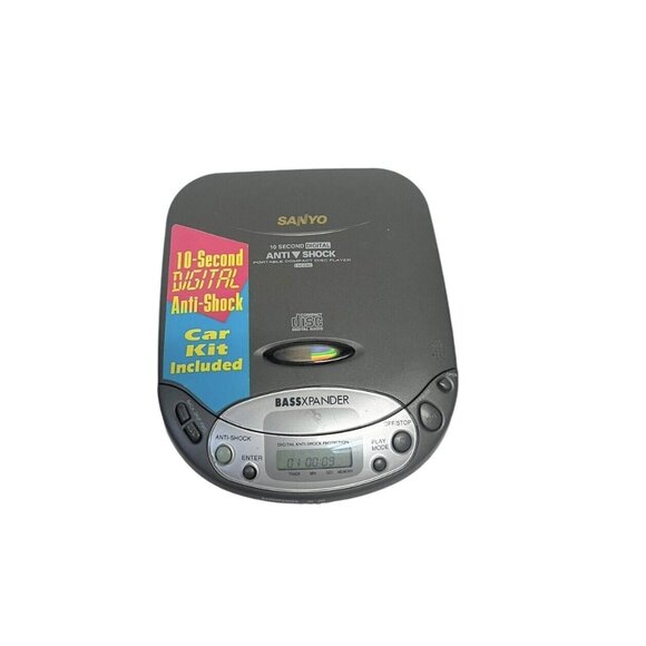 SANYO Portable CD Player Compact Disc Anti Shock CDP-650 TESTED WORKING - Picture 1 of 9